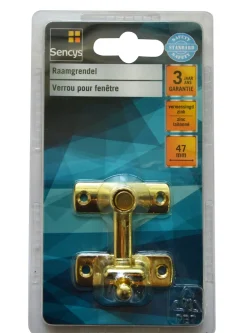 Sencys Raamgrendel Zink Vermessingd 47 Mm