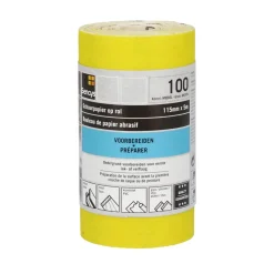 Sencys Rol Schuurpapier Geel A/O 115Mm X 5M P100