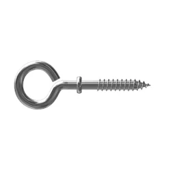 Sencys Schroefoog Met Kraag Wit 6 X 45 Mm - 4 Stuks
