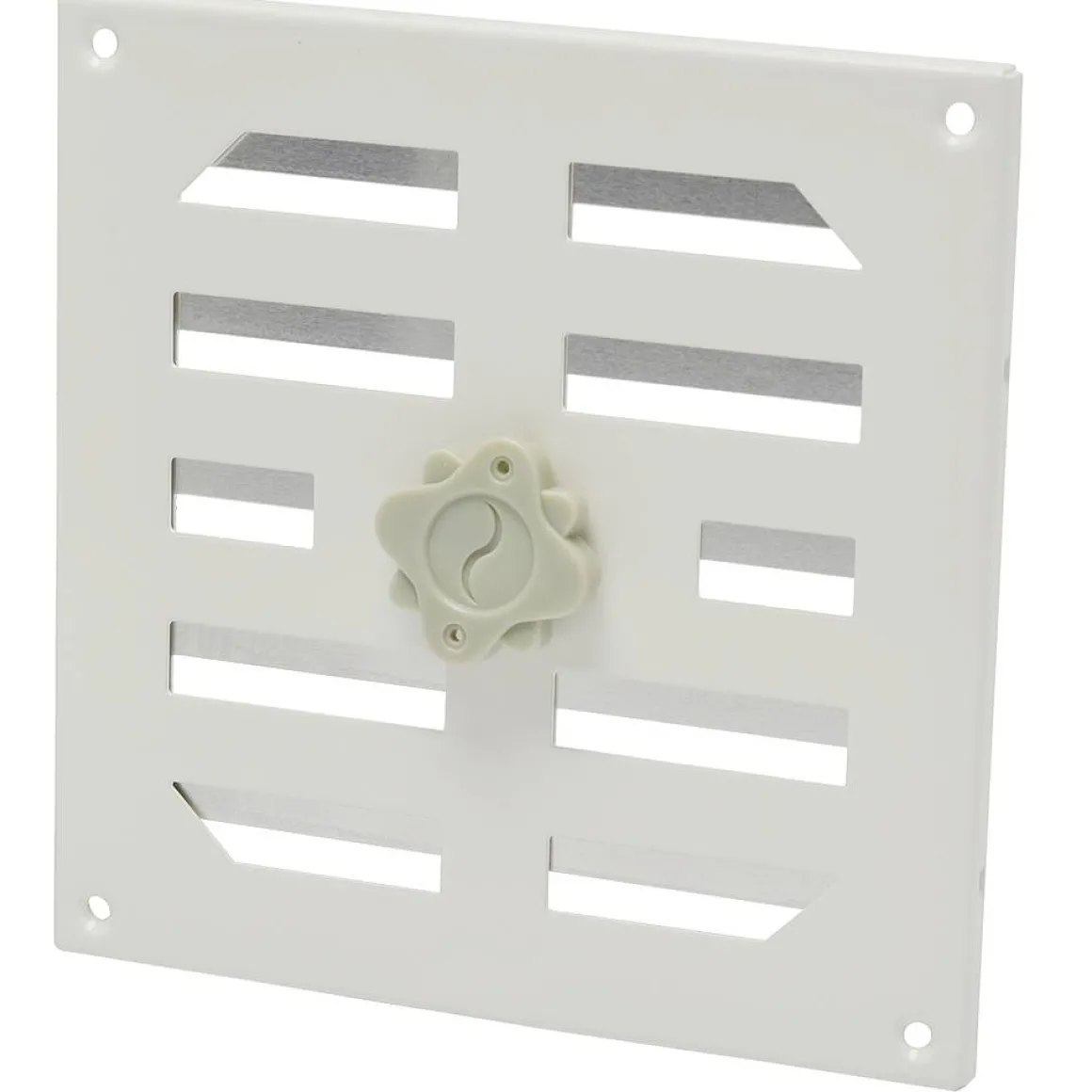 Sencys Schuifrooster 19,5X19,5Cm Aluminium Wit