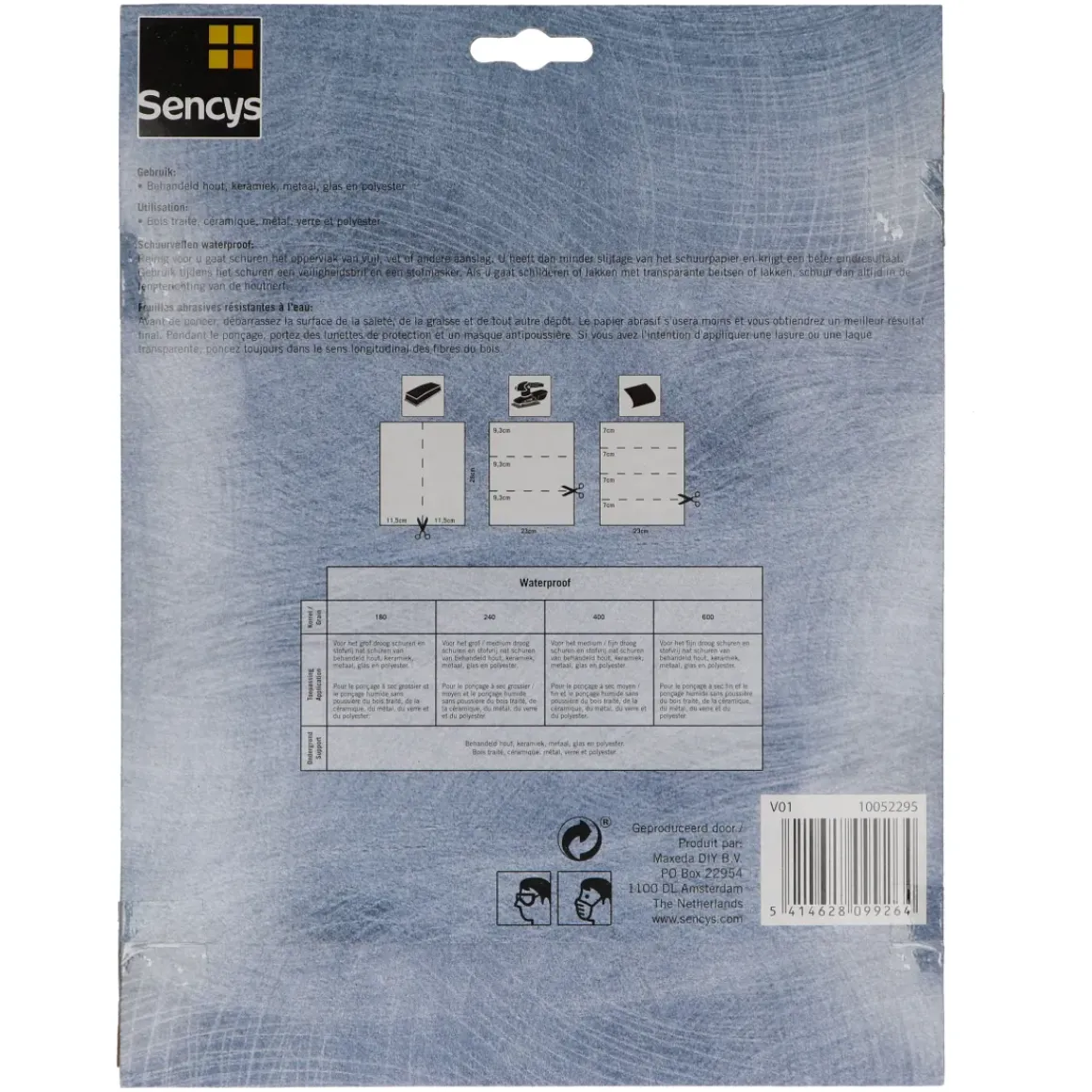 Sencys Schuurvel Wet&Dry Mix P240/400/600 6St