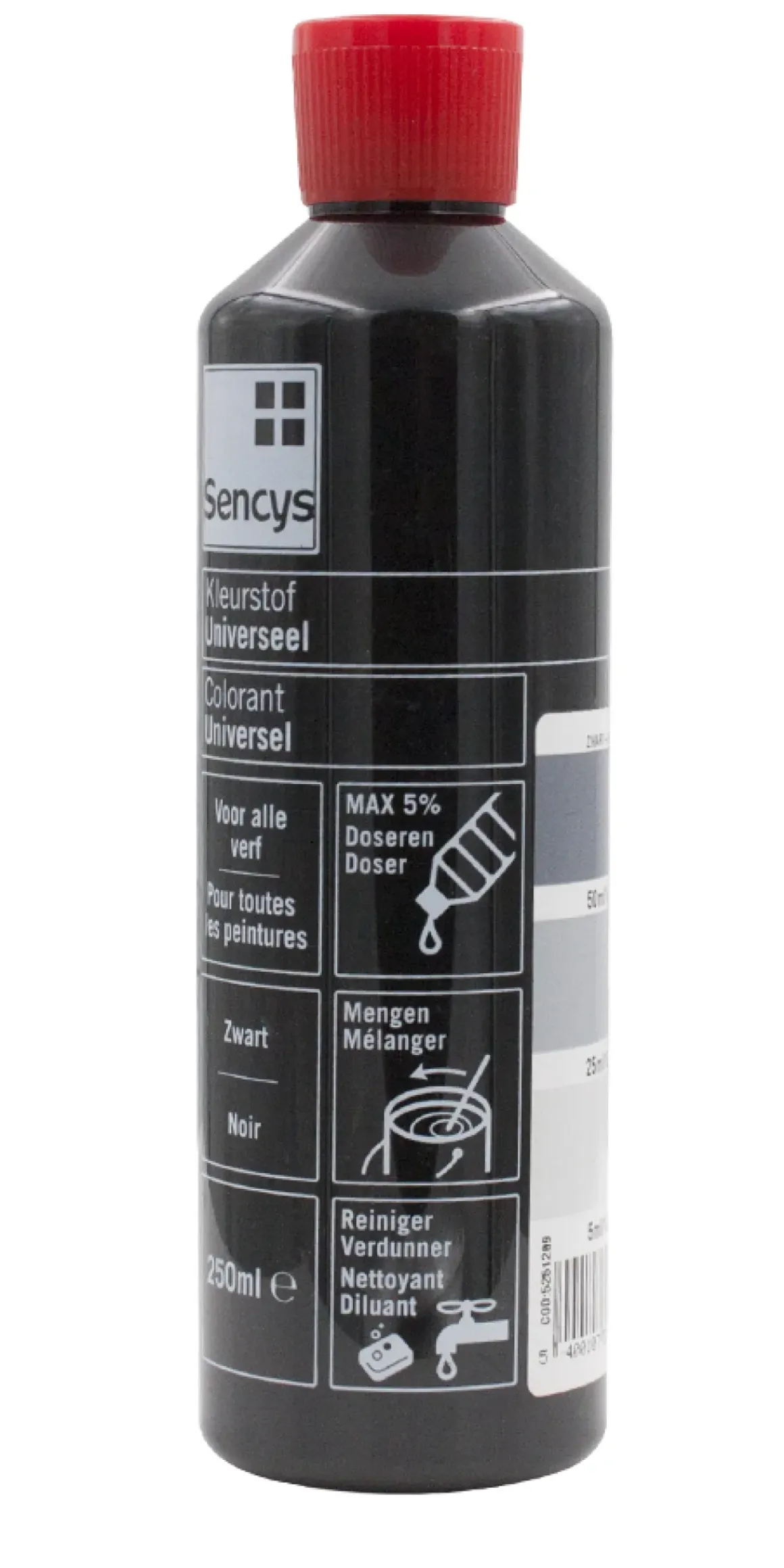 Sencys Universele Kleurstof Zwart 250Ml