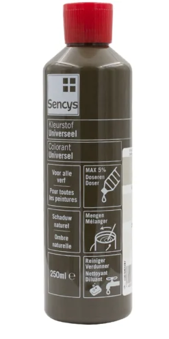 Sencys Universele Verfkleurstof Omber Naturel 250Ml