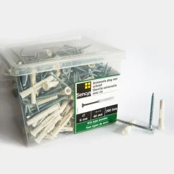 Sencys Universellee Plug + Schroef 40X6Mm 200 Stuks