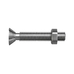 Sencys Verzonken Kop Bout Gegalvaniseerd Staal M6 X 60 Mm - 5 Stuks