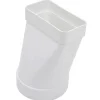 Sencys Vlakkanaal 204X60Mm Verloop Recht O125Mm Kunststof