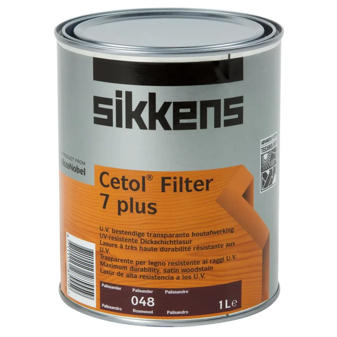 Sikkens Cetol Filter 7 Plus Palissander 1L Transparant