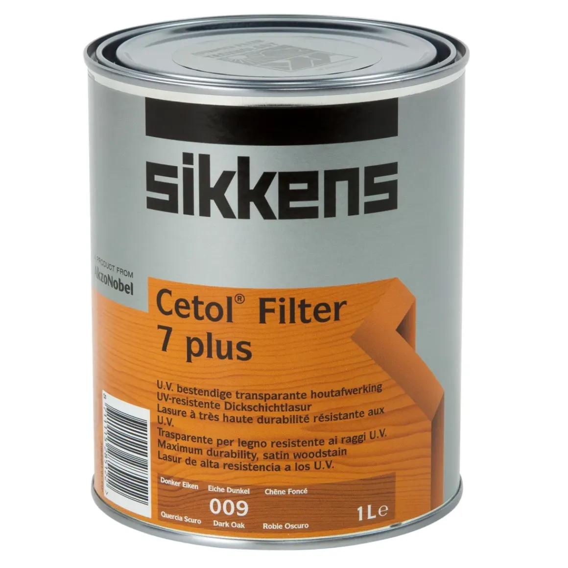 Sikkens Cetol Filter 7 Plus Donker Eik 1L Transparant
