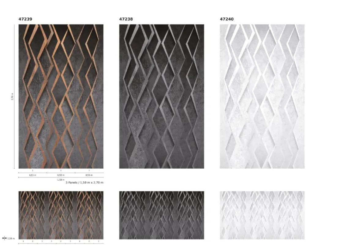 Smart Art Fotobehang 3D Grafische Print Diamant