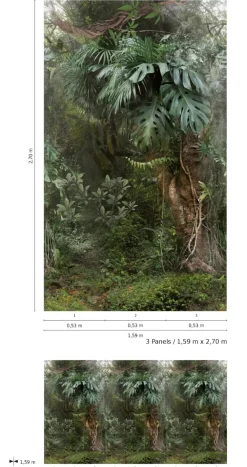 Smart Art Fotobehang Groene Jungle