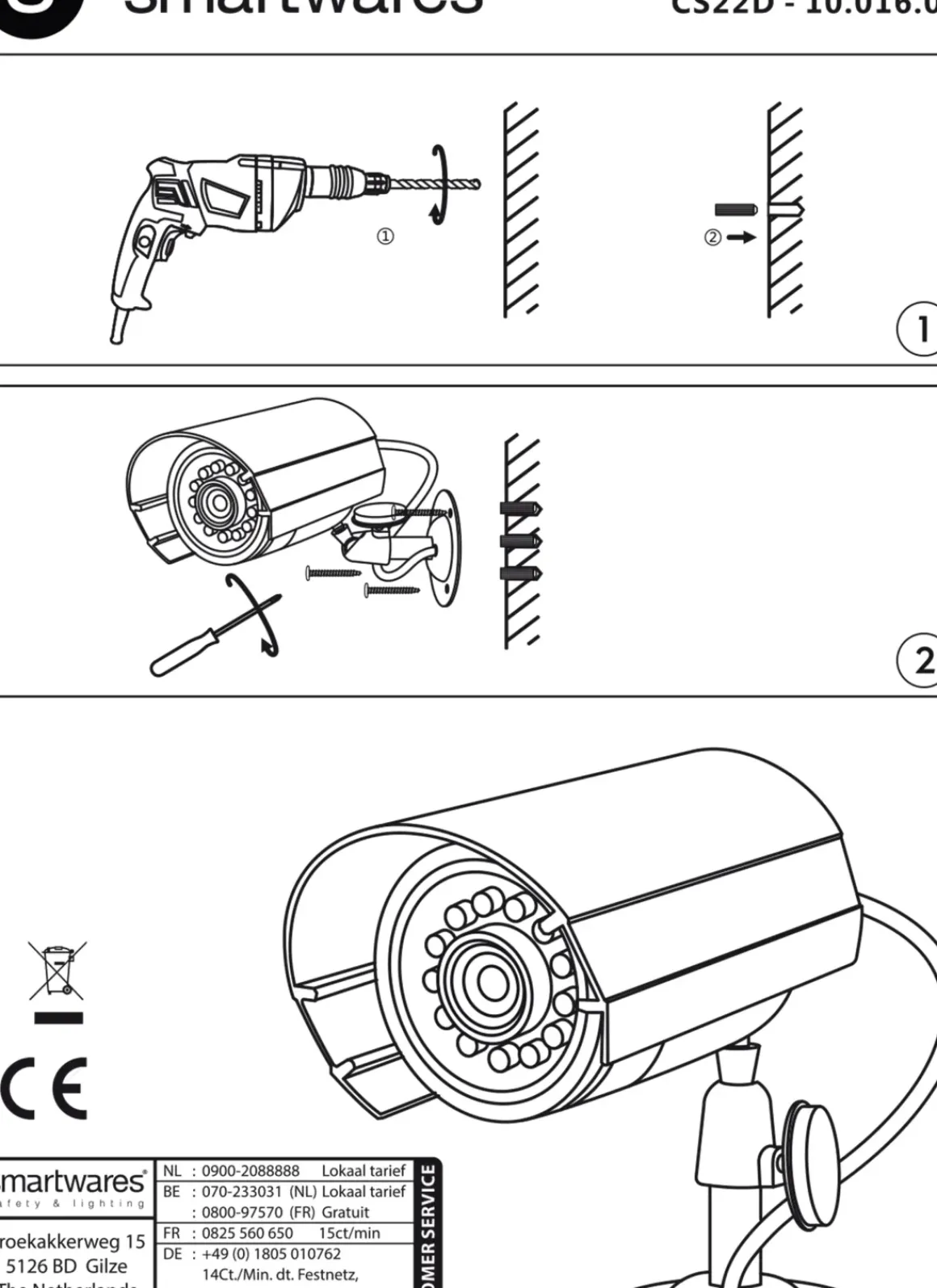 Smartwares Dummy Camera Cs22D Grijs