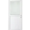 Solid Buitendeur Esterno E01 1/2 Beglaasd Wit Rechts 98X218Cm