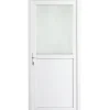 Solid Buitendeur Esterno E01 1/2 Beglaasd Wit Links 98X218Cm