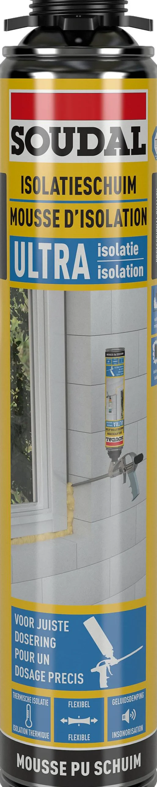 Soudal Pu Isolatieschuim Pistool Ultra Isolatie 750Ml