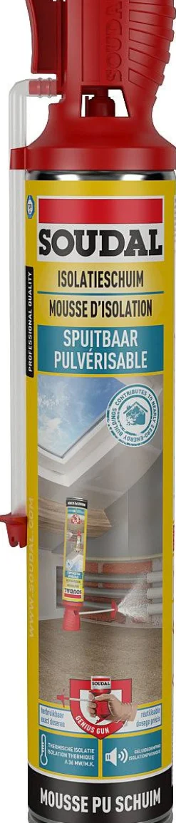 Soudal Spuitbaar Isolatieschuim Genius Gun 700Ml