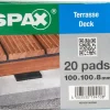Spax Isolatiepads Terras 10X10X0,8Cm 20St