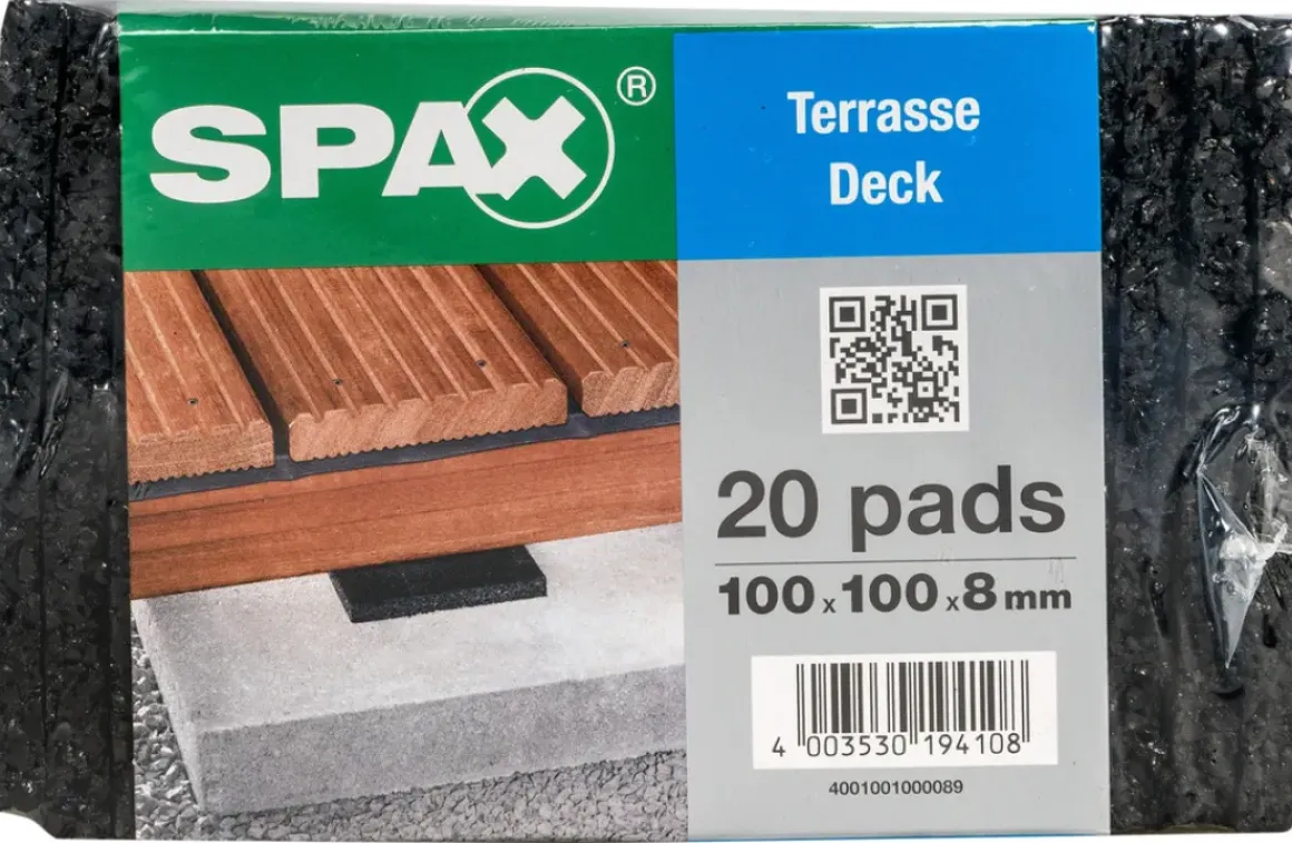 Spax Isolatiepads Terras 10X10X0,8Cm 20St