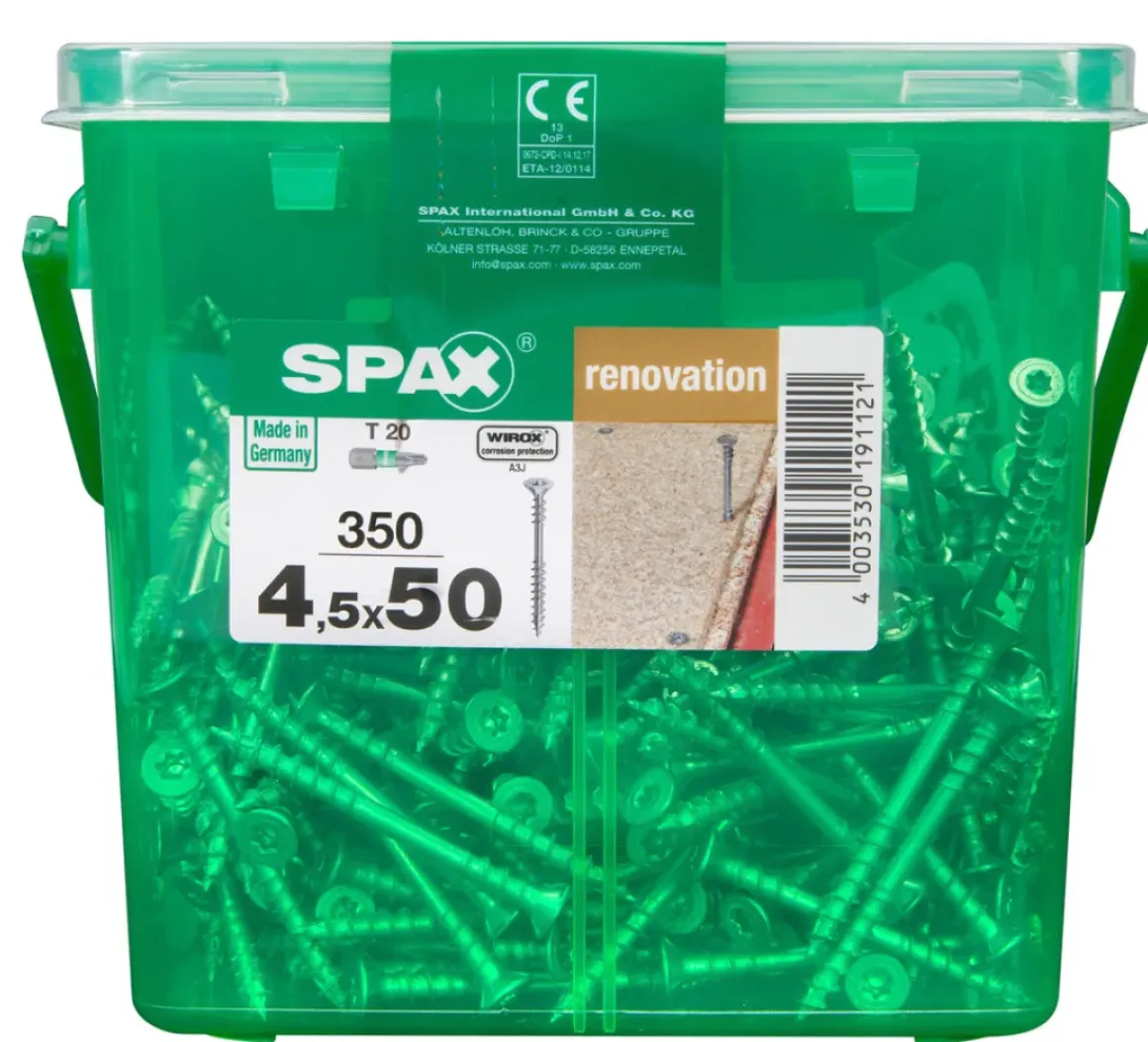 Spax Renovatieschroef 'T-Star' Wirox 4.5X50Mm 350 Stuks