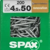 Spax Renovatieschroef 'T-Star' Wirox 4.5X50Mm 200 Stuks