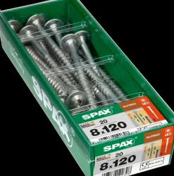 Spax Schroef 'Hi.Force' Staal 120 X 8 Mm - 20 Stuks