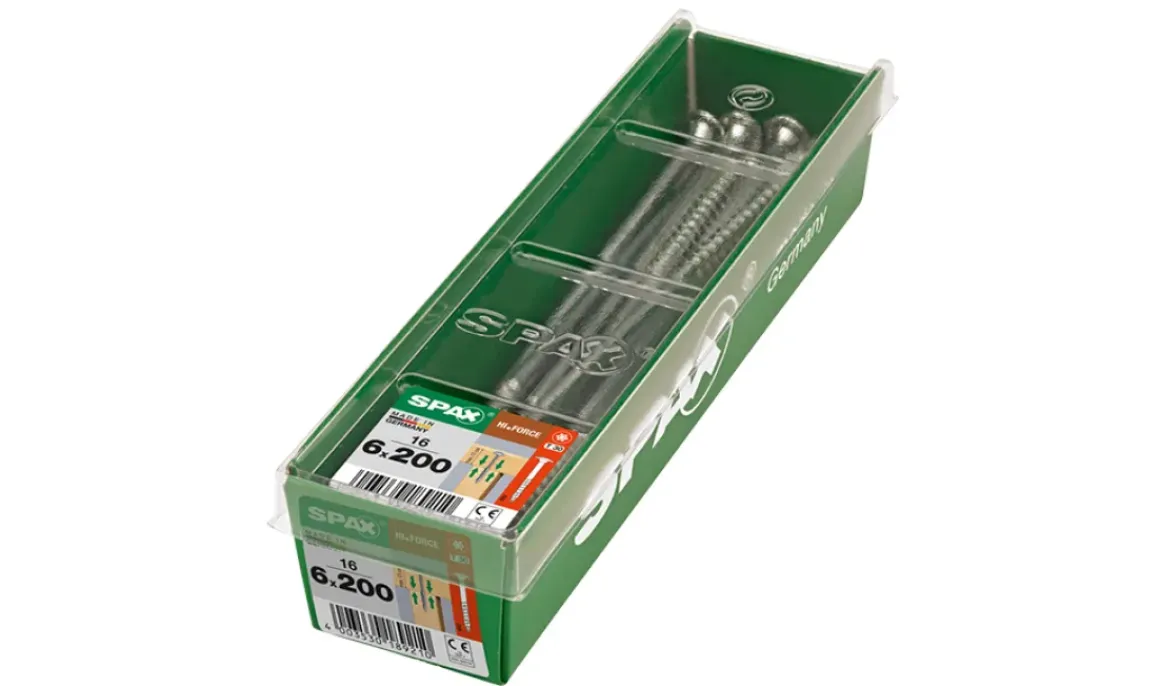 Spax Schroef 'Hi.Force' Wirox 6X200Mm 16 Stuks