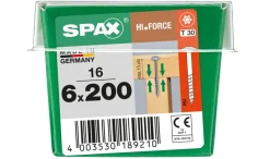 Spax Schroef 'Hi.Force' Wirox 6X200Mm 16 Stuks