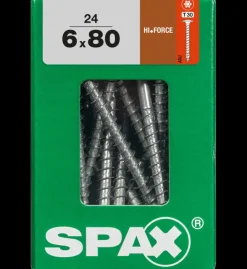 Spax Schroef 'Hi.Force' Wirox 6X80Mm 24 Stuks