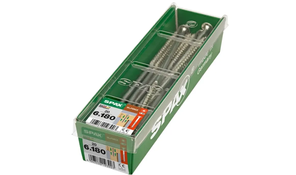 Spax Schroef 'Hi.Force' Wirox 6X180Mm 20 Stuks
