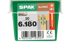 Spax Schroef 'Hi.Force' Wirox 6X180Mm 20 Stuks