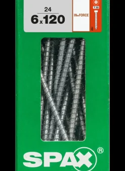 Spax Schroef In.Force Wirox 6X120Mm 24 Stuks
