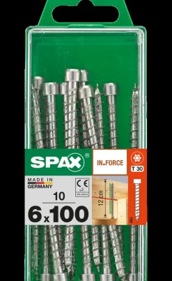 Spax Schroef In.Force Wirox 6X100Mm 10 Stuks