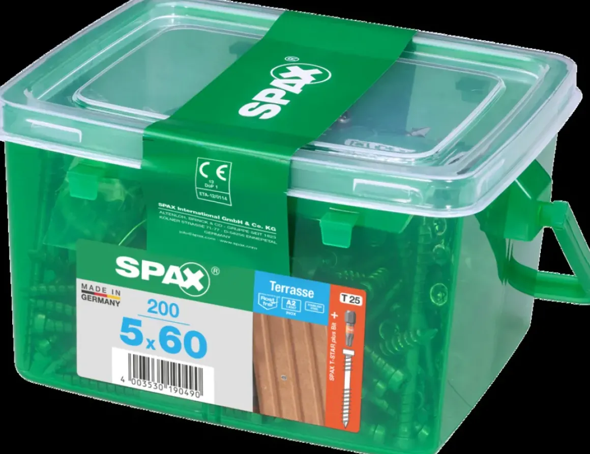 Spax Terrasschroef A2 Rvs 60X5Mm 200St