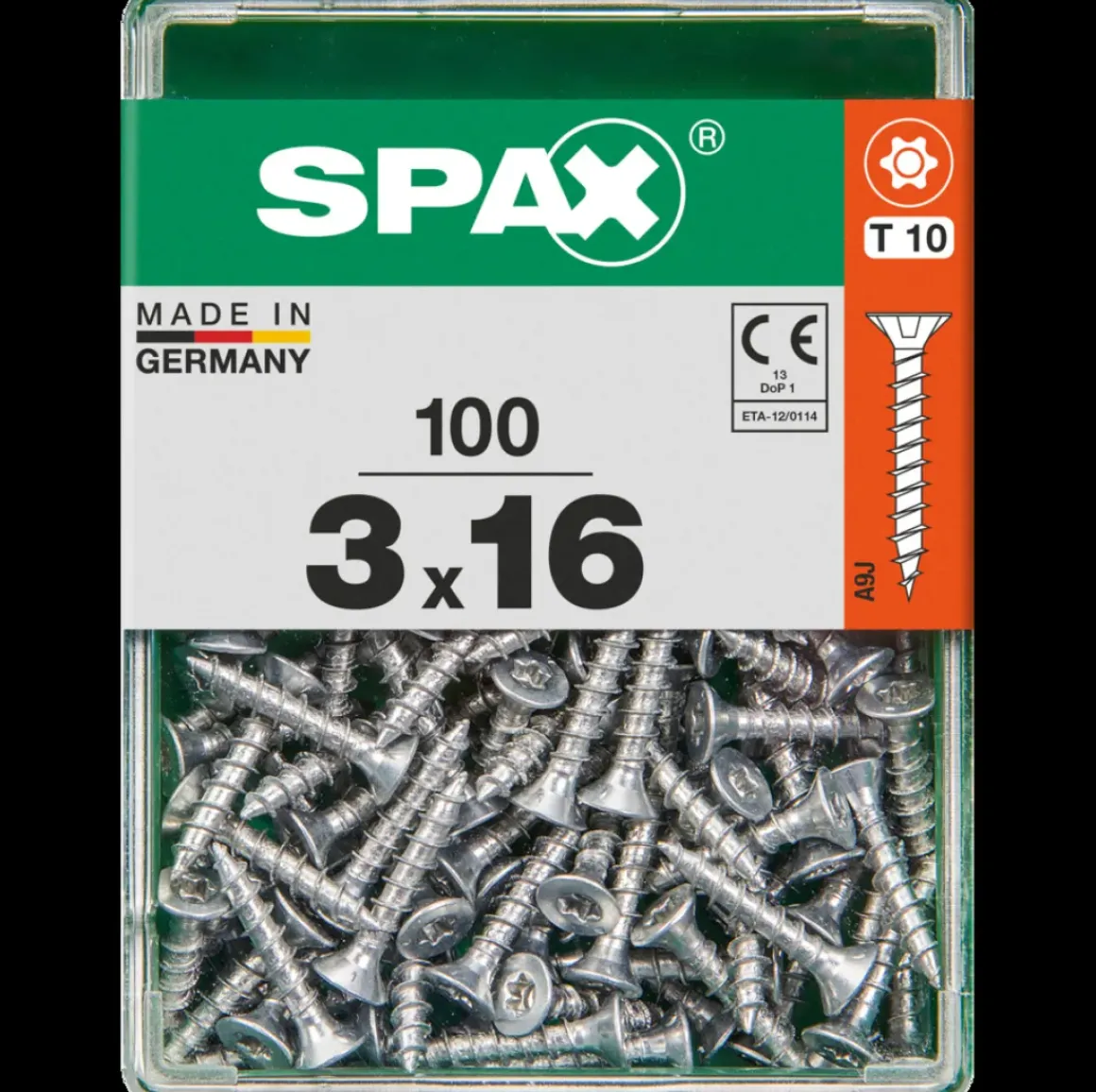 Spax Universeel Schroef 'T-Star' Wirox 3X16Mm 100 Stuks