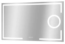 Spiegel Brett Rechthoek Met Ledverlichting Touch Sensor En Spiegelverwarming 70X120Cm
