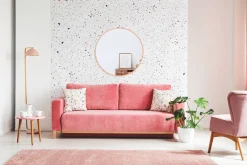 Spiegel Lounge Rond Rosegoud O80Cm