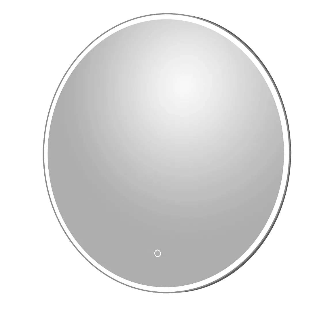 Spiegel Renzo Rond Met Ledverlichting Touch Sensor En Spiegelverwarming O60Cm