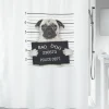 Spirella Douchegordijn Bad Dog Zwart 180Cm