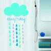 Spirella Douchegordijn Cloud Blauw 180Cm