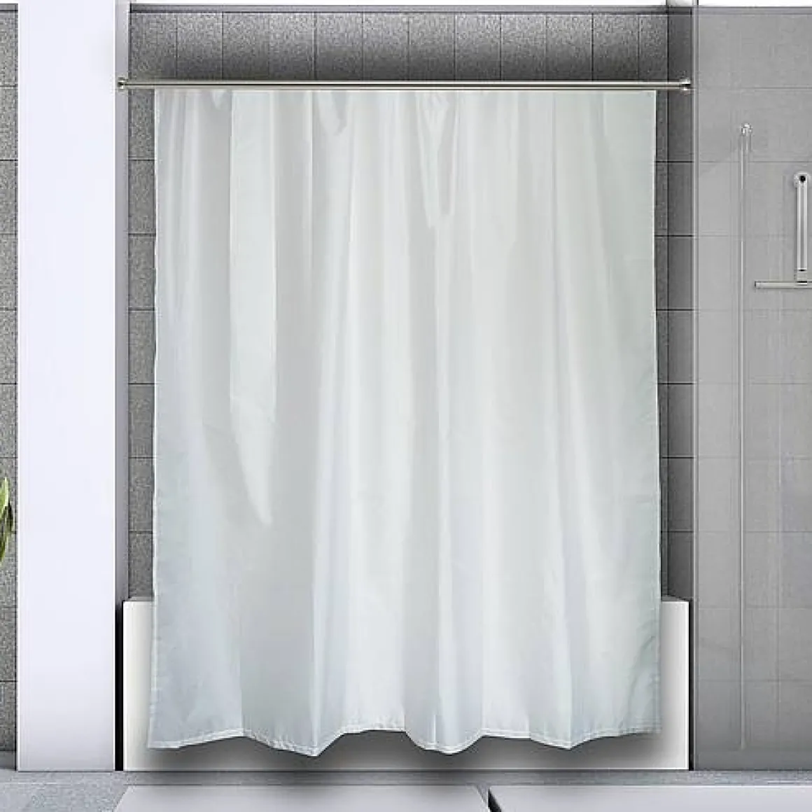 Spirella Douchestang Kreta 125-220Cm Zilver Geborsteld