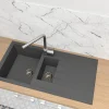 Spoelbak Cube 1,5 Bak 100X50X21Cm Composiet Betongrijs