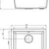 Spoelbak Evo 1Xl Bak 50X44X19Cm Composiet Wit