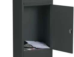 Staande Brievenbus Frankfurt Mat Zwart