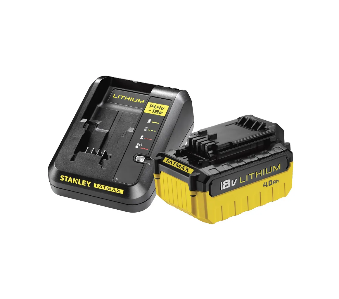 Stanley Fatmax Batterij + Lader Starter Kit 18V 4Ah