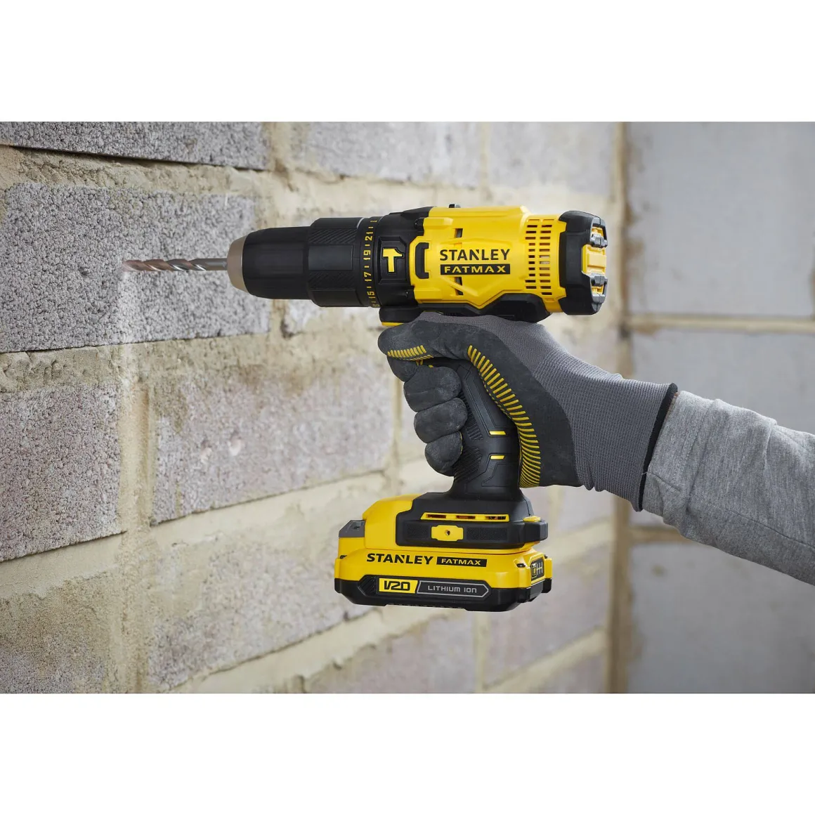 Stanley Fatmax Combiset Accuboormachine Met Klopfunctie En Slagschroevendraaier 18V (2 Accu'S)
