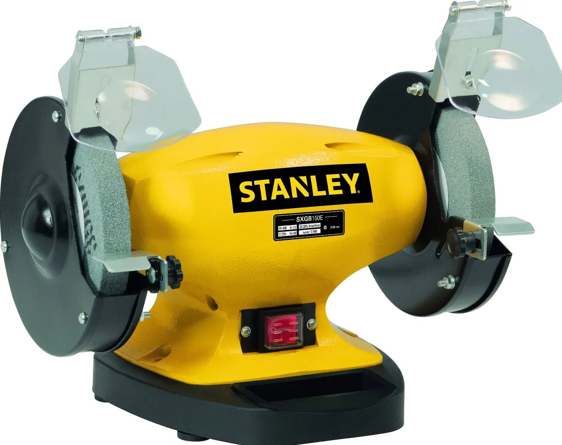 Stanley Sxgb150E Bankslijpmachine Dubbel 330 Watt 150 Mm