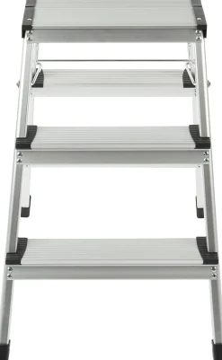 Steppy Huishoudtrap Aluminium Dubbel 3 Treden Platform 31X20 Cm