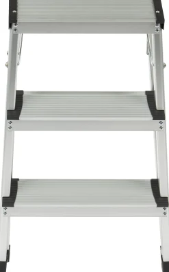Steppy Huishoudtrap Aluminium Dubbel 3 Treden Platform 31X20 Cm