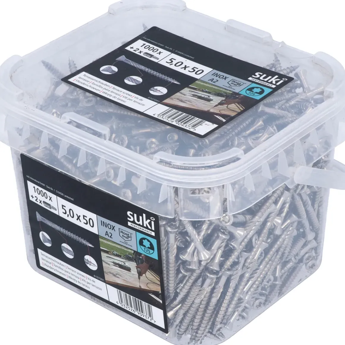 Suki Terrasschroef Performance 5,0X50 Rvs A2 T25