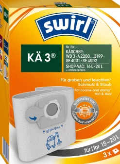 Swirl Stofzuigerzak Voor Alleszuiger Ka3 3 Stuks