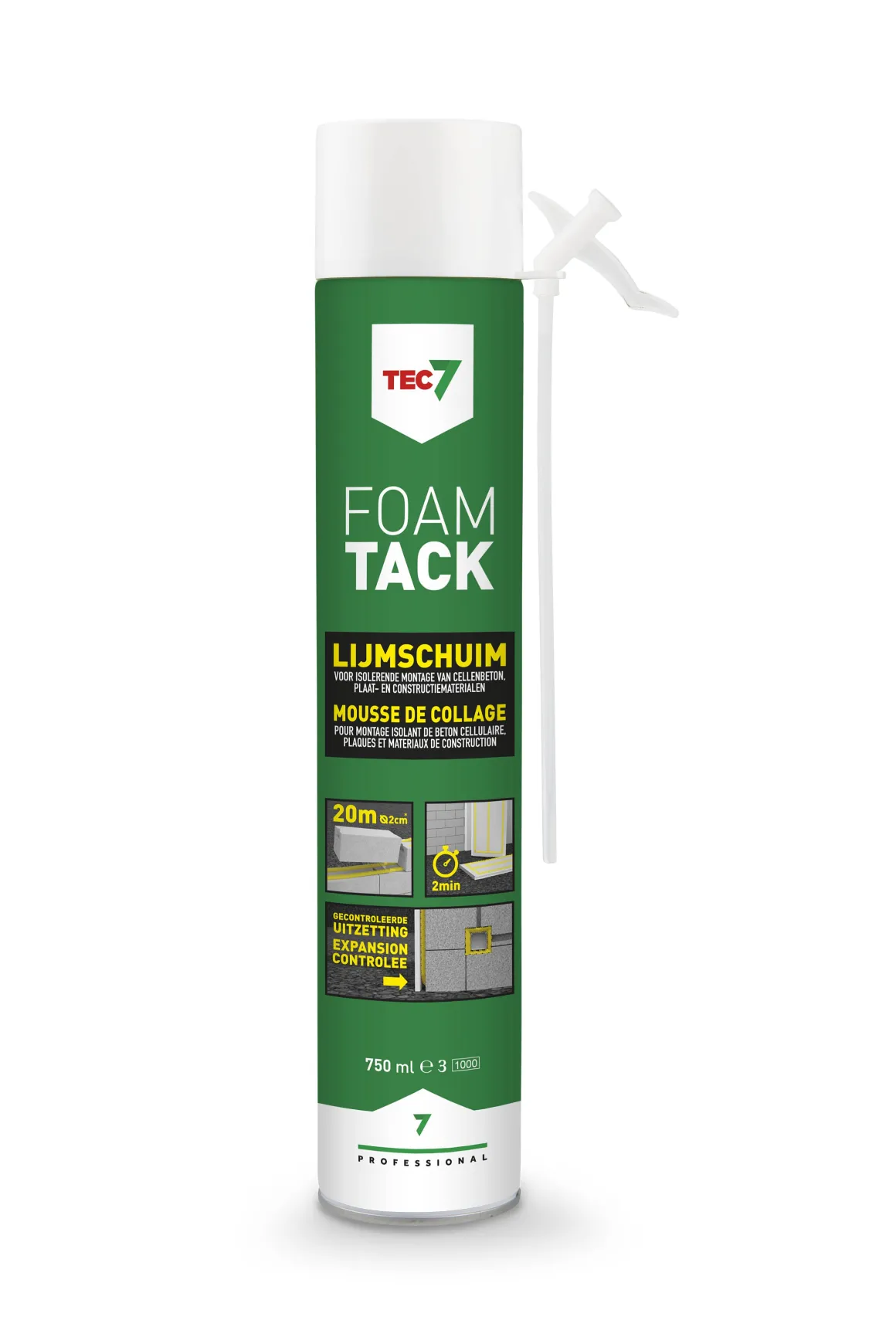 Tec7 Foamtack Pu Lijmschuim - Aerosol 750Ml
